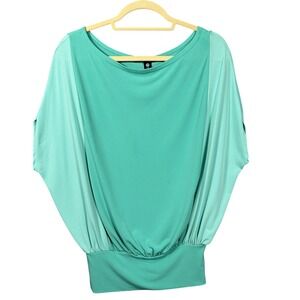 Unaluna Collection Shirt Women's Size Small Blue‎ Made in USA